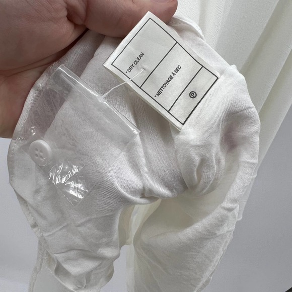 Cupcakes And Cashmere White Wrap Tunic Dress Layered Ruffle Sleeveless Small - Picture 12 of 12